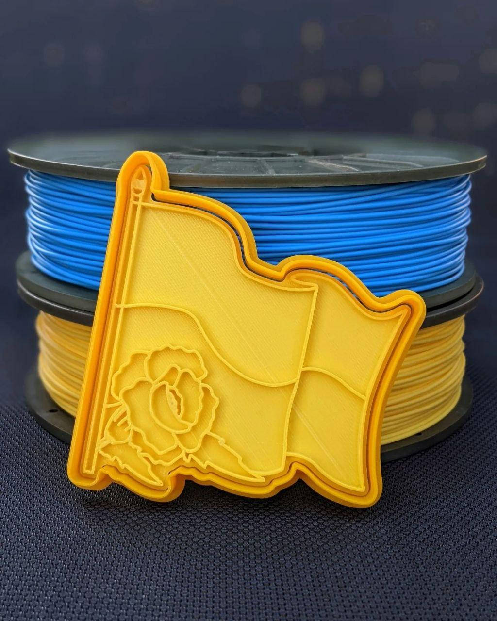 

Вирубка для пряників зі штампом "Прапор України" / Формочка-вырубка со штампом "Флаг Украины"