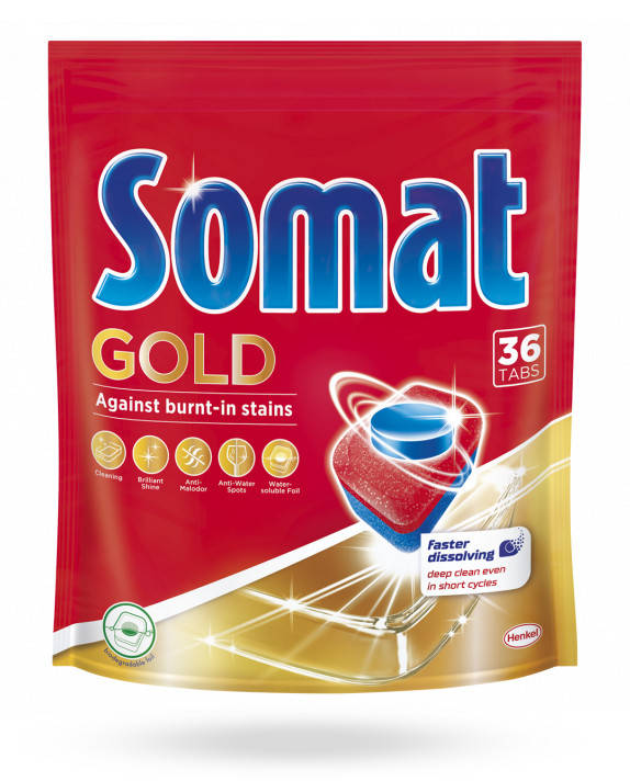 

Таблетки для посудомоечной машины Somat Gold 36 шт