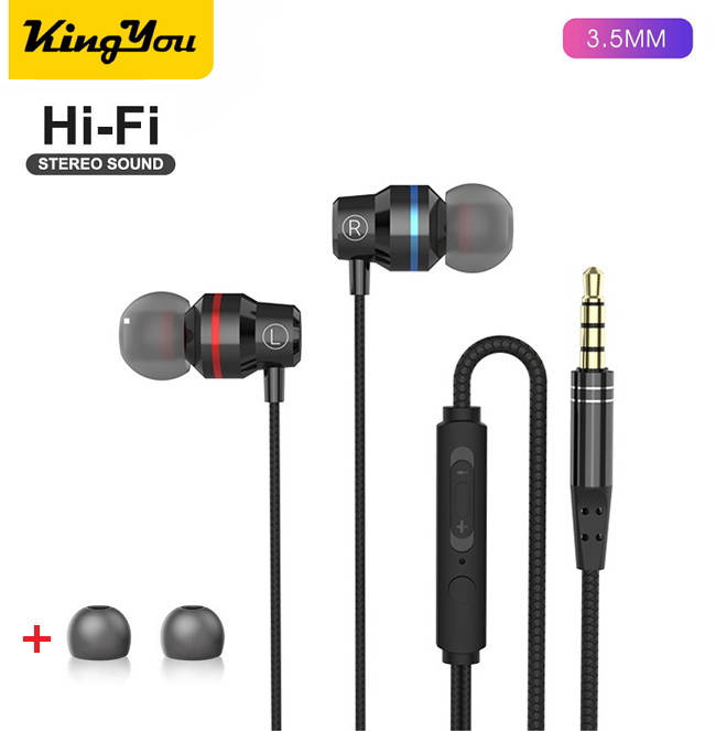 

Проводные металлические наушники с микрофоном и с разъемом 3.5 мм mini-Jack проводная стерео гарнитура для