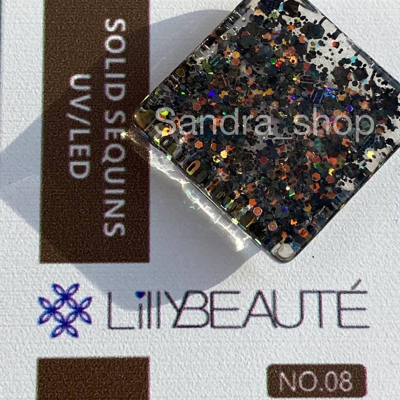 

Glitter Gel (Глиттер гель) Lilly Beaute №08 5g