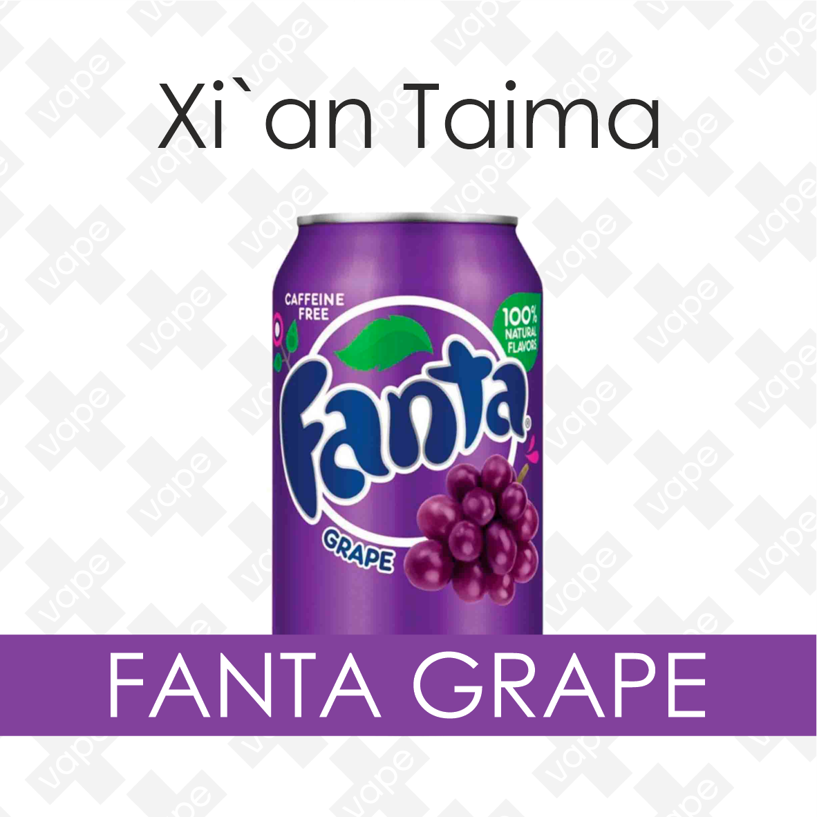

Ароматизатор Xian Taima Fanta grape для самозамеса со вскусом 5, 10, 30 мл 10мл