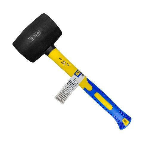 

Молоток резиновый S&R 55ммх450г черный 284450055