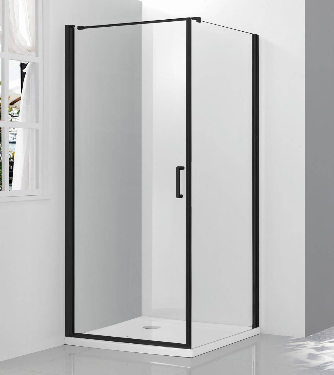 

Стеклянная душевая кабина AVKO Glass 62271 Black 190х90х90 Clear