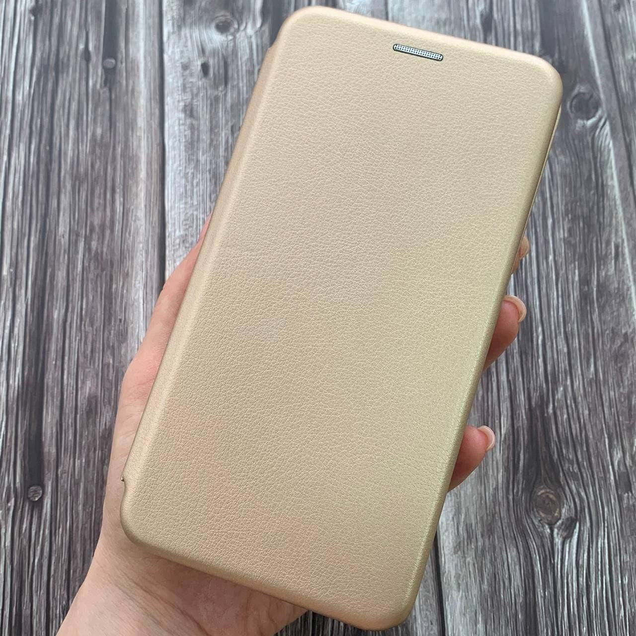 

Чехол книга для Meizu M3 Note с эко кожи с подставкой магнитом книжка на телефон мейзу м3 нот золотая STN
