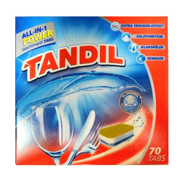 

Таблетки для посудомоечной машины Tandil all-in-one 70 шт