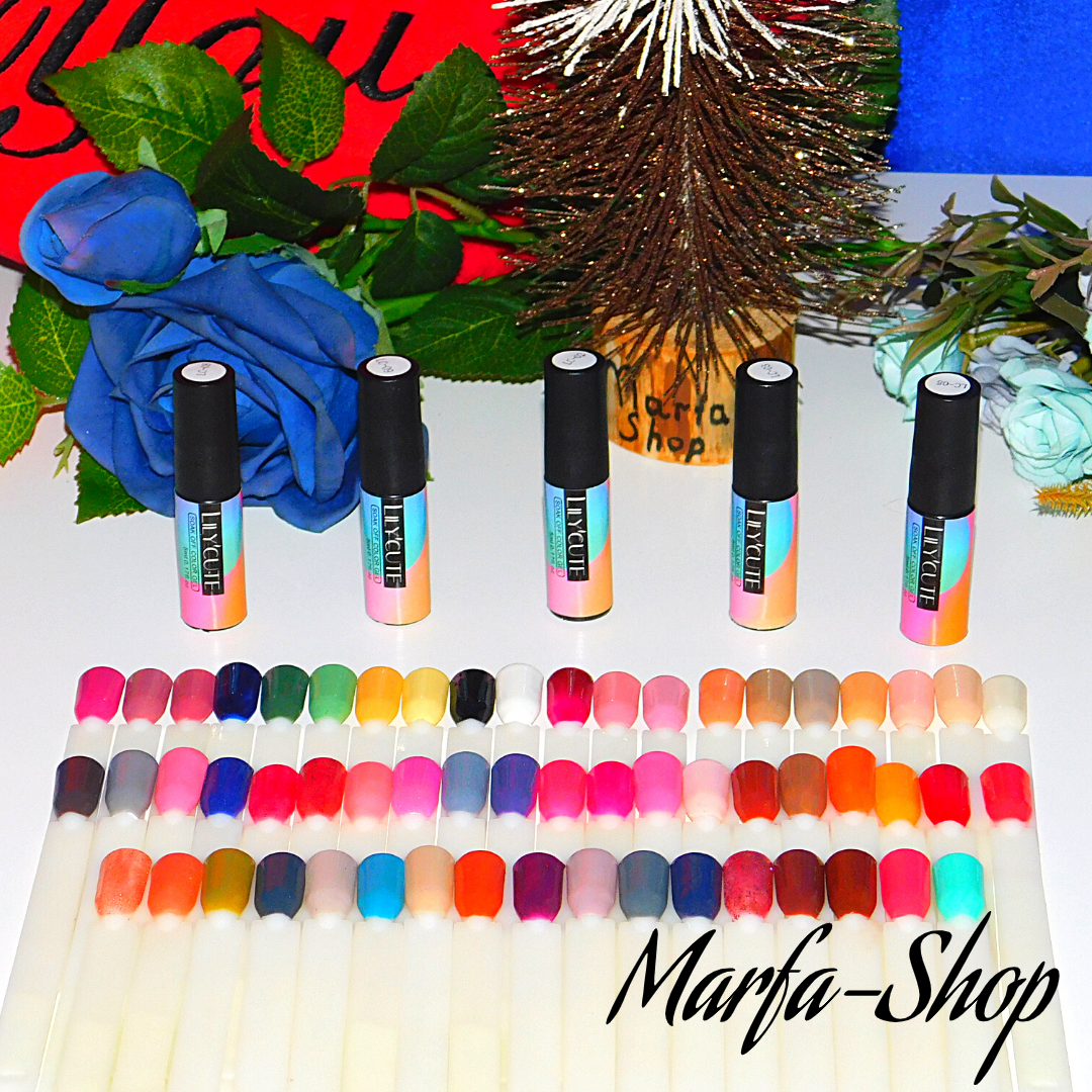 

5 шт набор гель-лаков, комплект гель лаков, гель лаки подарочный набор LilyCute 5 мл и другие + подарок