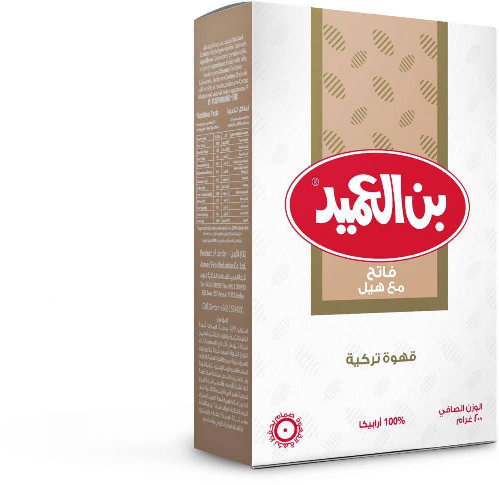 

Кофе Al Ameed Light светлой обжарки с кардамоном 200 грамм