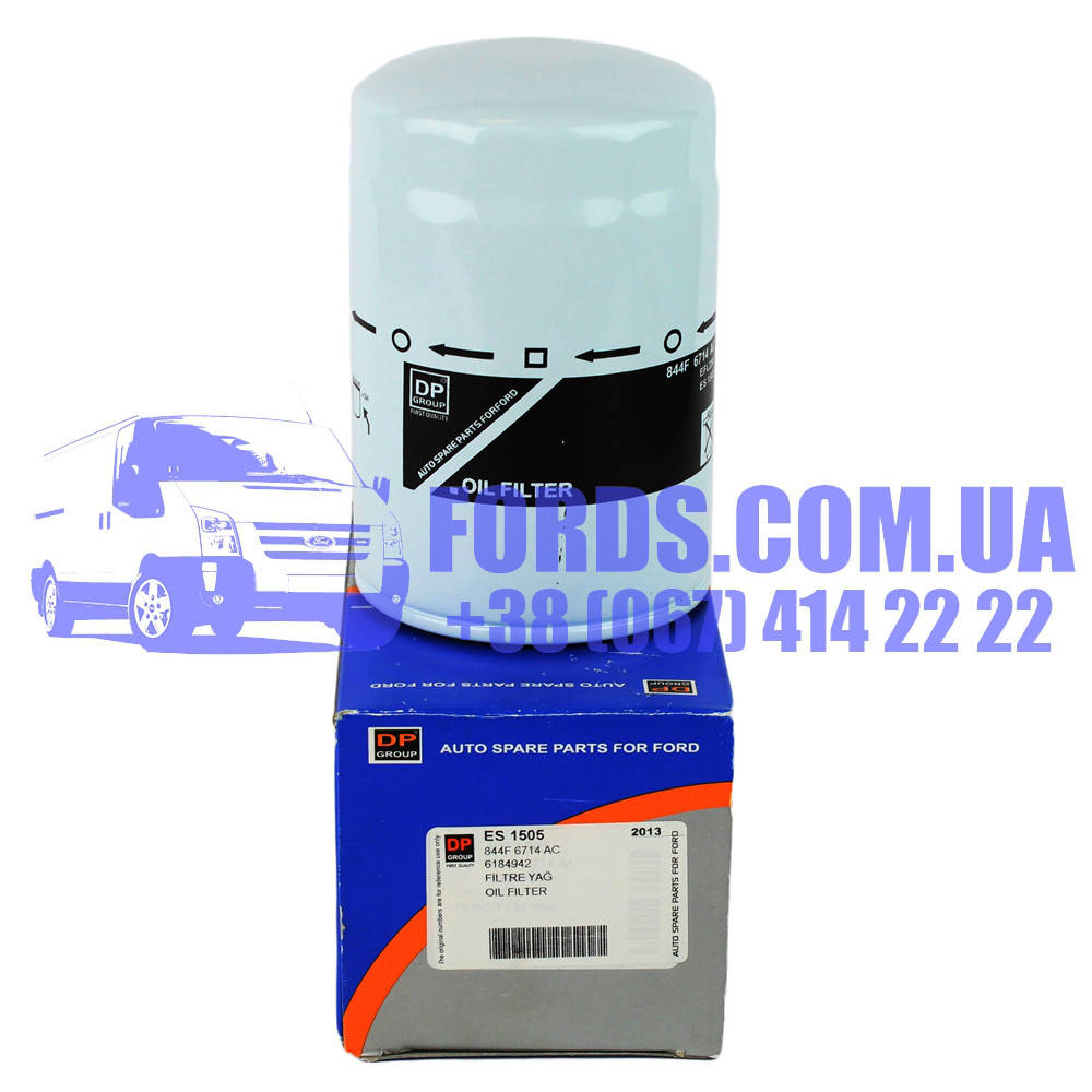 

Фильтр масляный FORD TRANSIT 1984-2000 (2.5DI) (6184942/844F6714AC/ES1505) DP GROUP