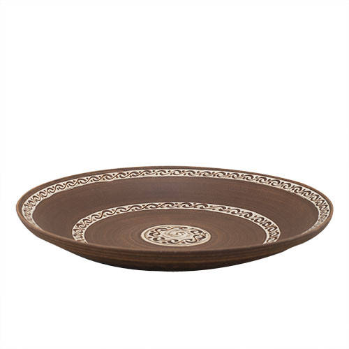

Блюдо глиняное Этно 340мм (ангоб) KR1049, Коричневый