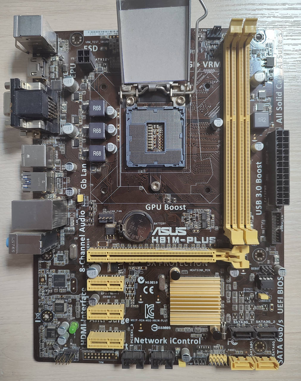 

Мат. плата S1150 Asus H81M-PLUS б/у