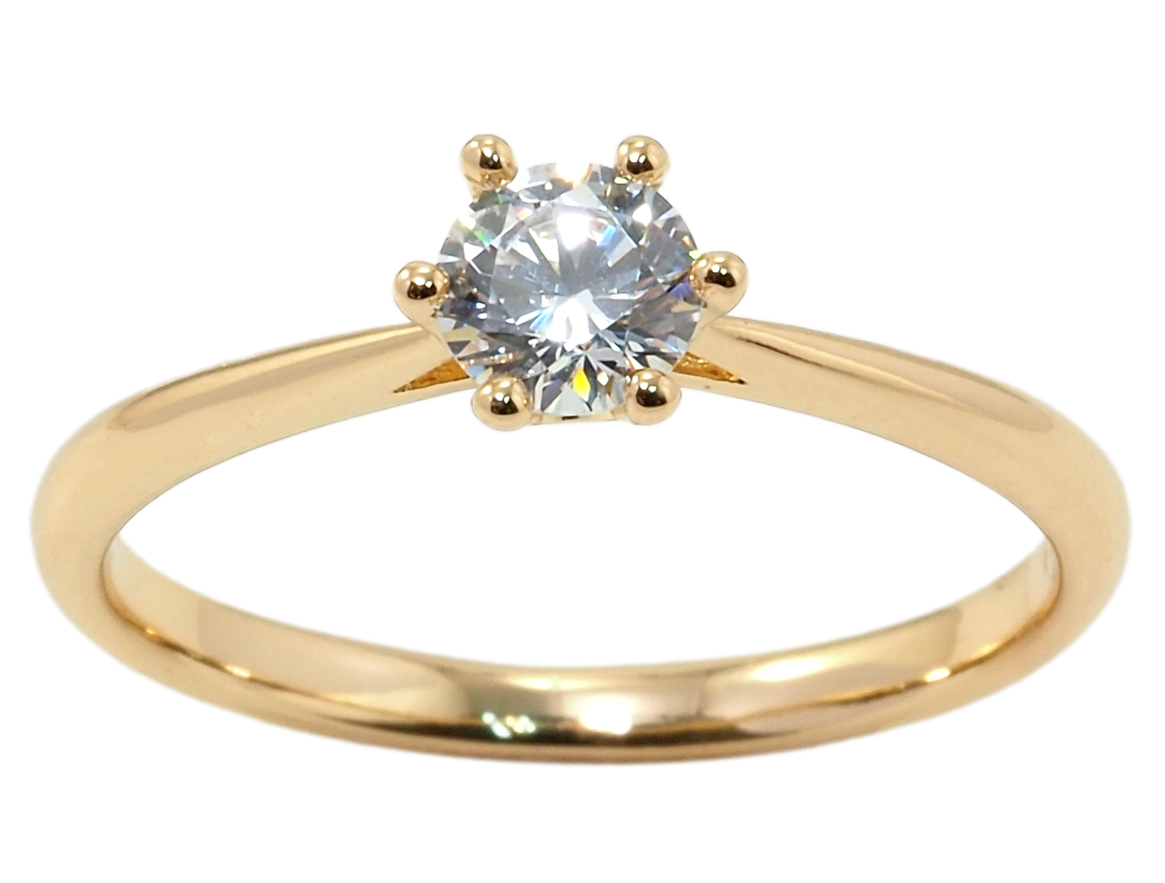 

Кольцо ХР Позолота 18K "Фианит в крапановой оправе" р.19