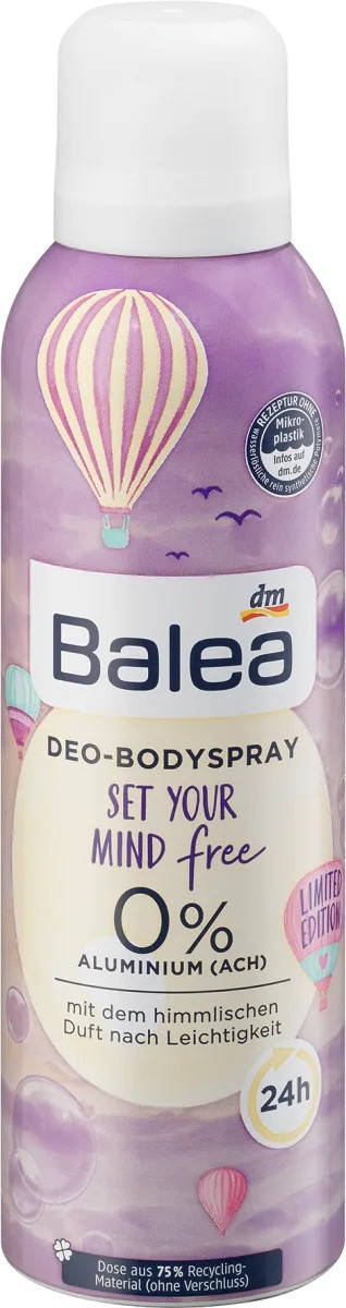 

Balea Deospray set your mind free Женский дезодорант Освободи свой разум 200 мл
