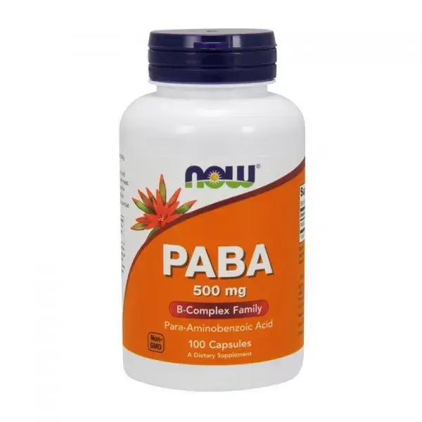 

ПАБК (пара-аминобензойная кислота) Now Foods PABA 100 caps