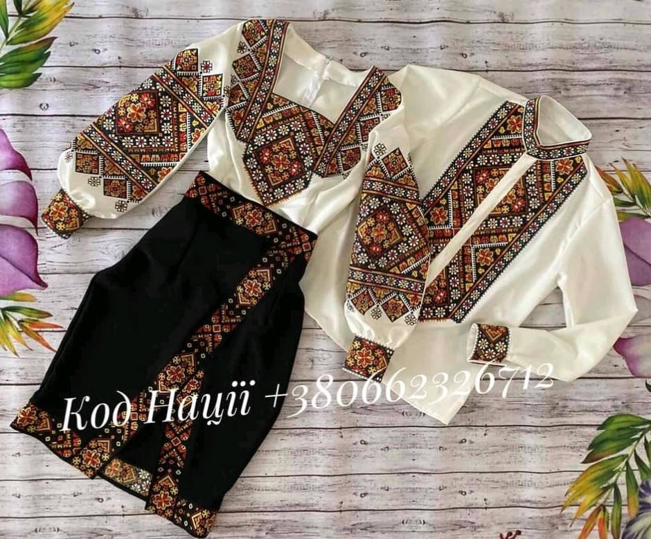 

Парний комплект заготовок для вишивання 844+ заготовка на спідницю