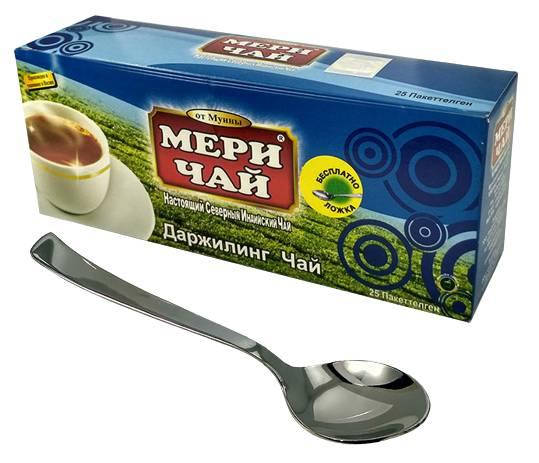 

Индийский черный чай Мери Чай Дарджилинг в пакетиках 25 шт + ложка