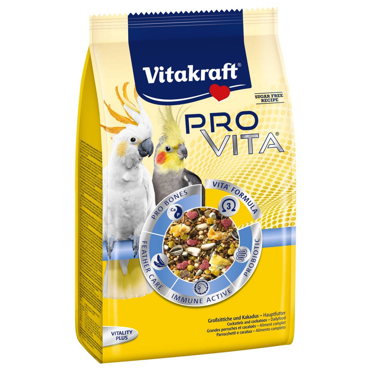 

Vitakraft Корм Pro Vita д/сред. попугаев с пробиотиком, 750 г