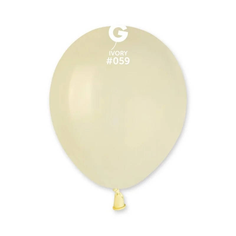 

Латексный воздушный шар 5’’ (13см) IVORY (#059) GEMAR, Айвори