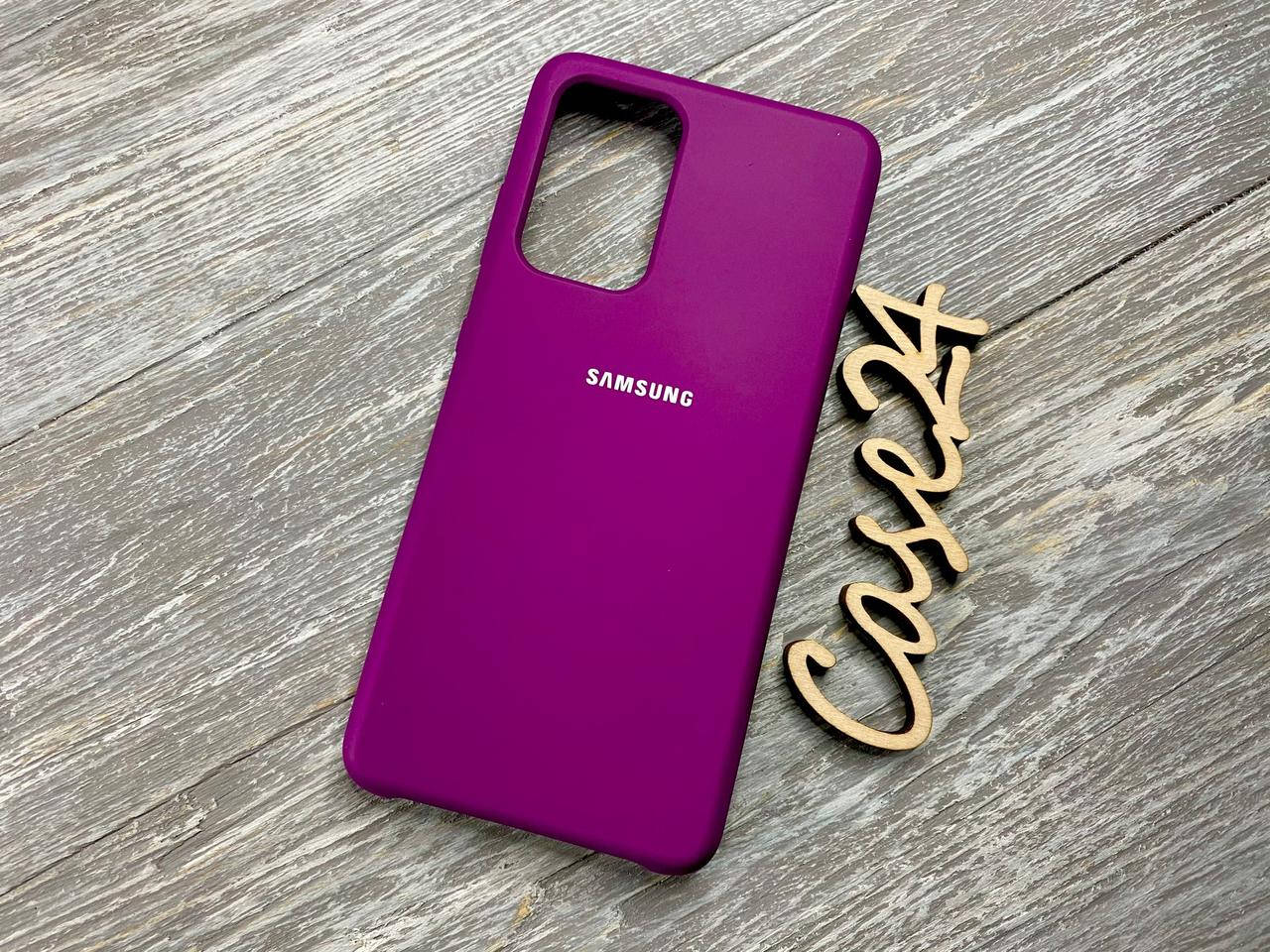 

Чехол Soft touch для Samsung A52 (на самсунг а52) баклажановый