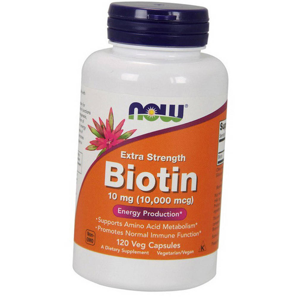

Биотин NOW Biotin 10,000 mcg 120 капс