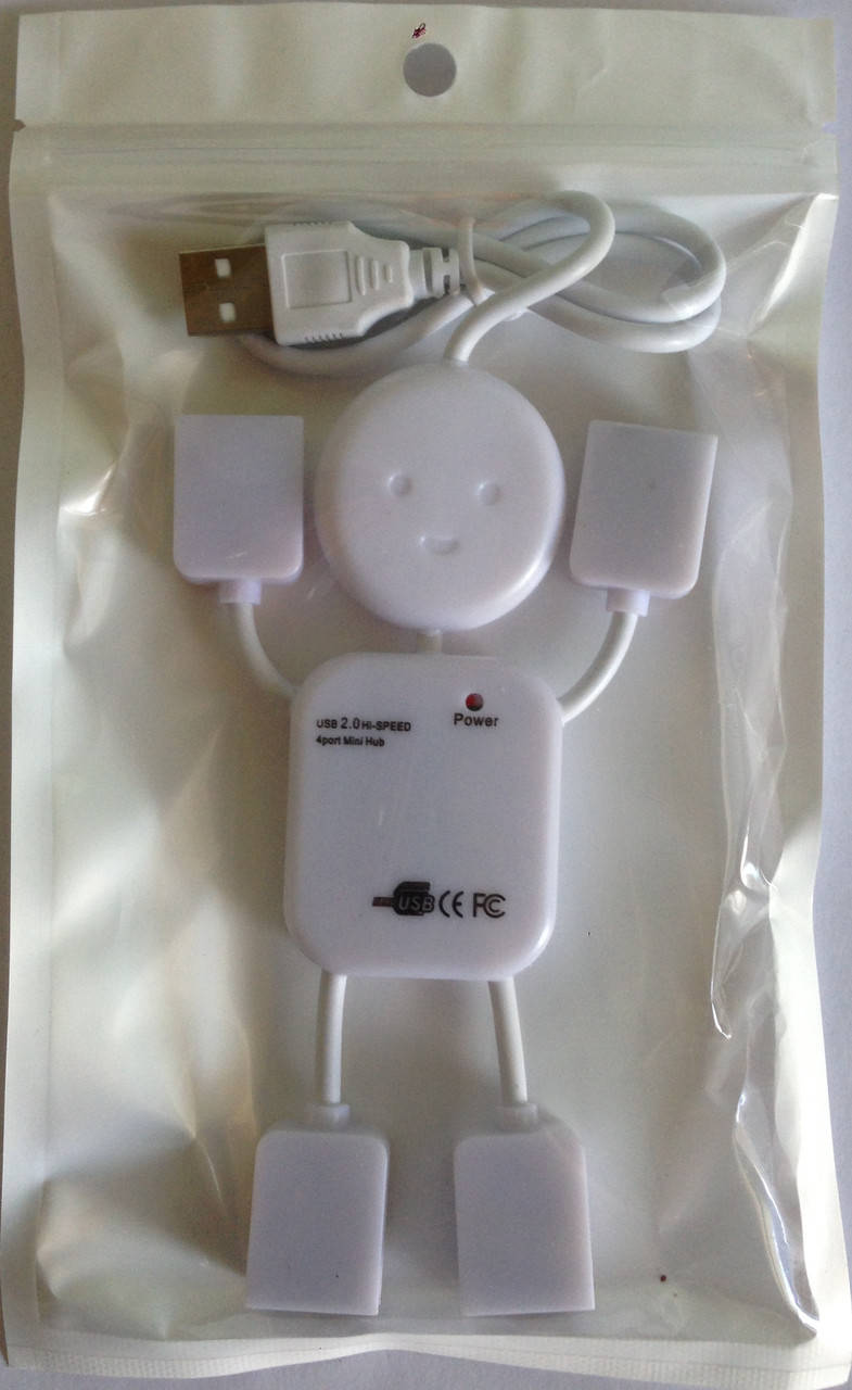 

USB HUB 4 ports Человечек (тех. упаковка)