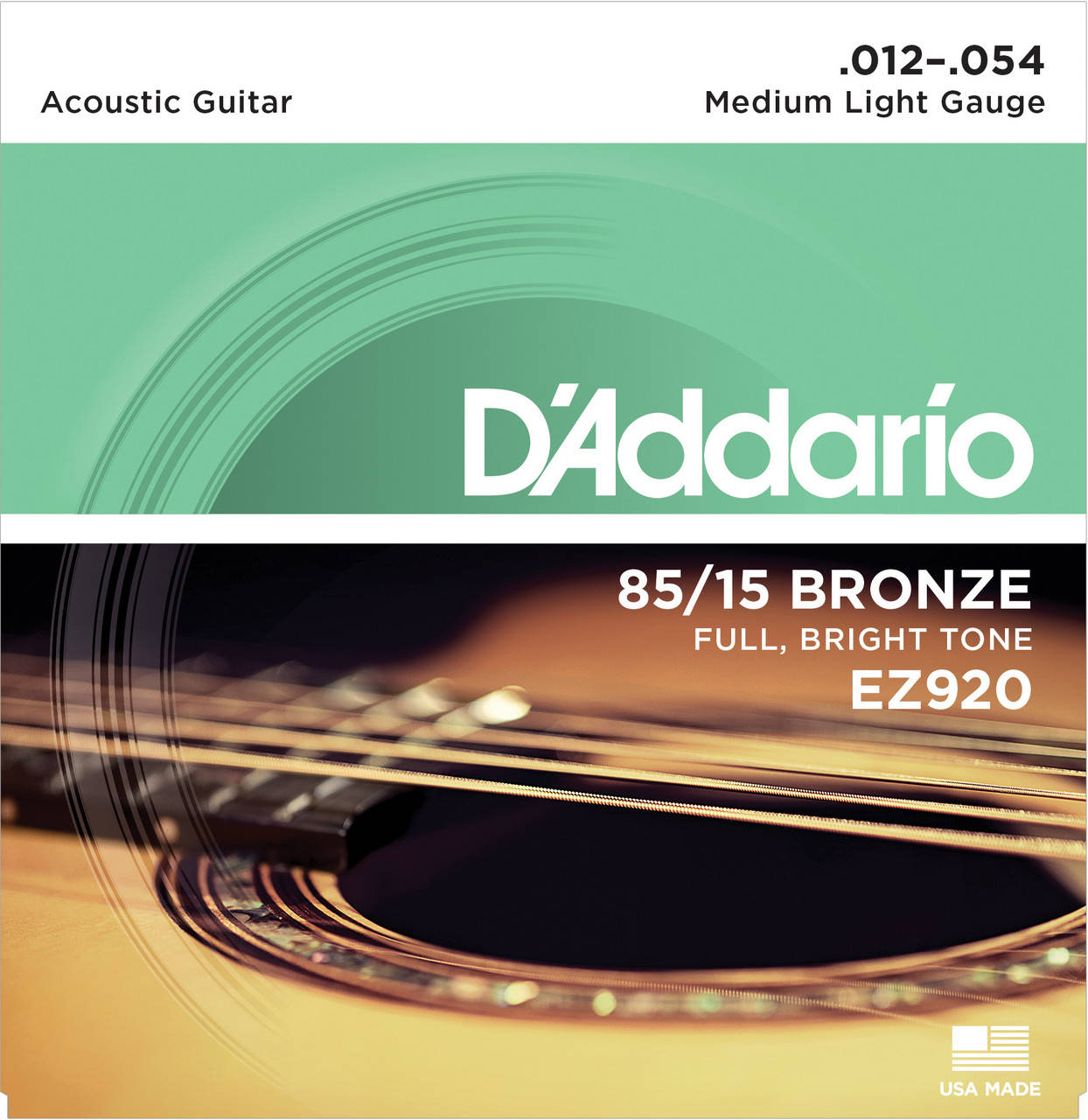 

Струны для акустической гитары D'addario EZ920 85/15 12-54