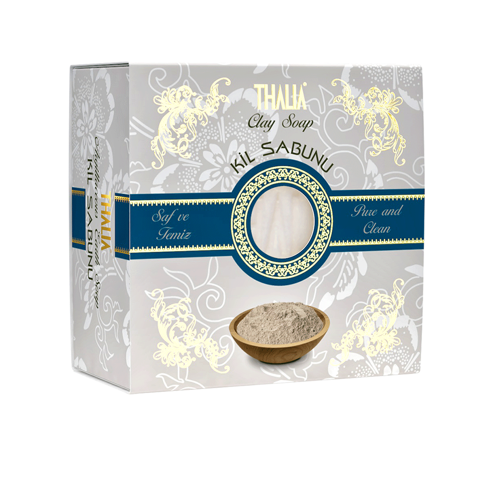 

Натуральное мыло очищающее на основе глины 150 г THALIA