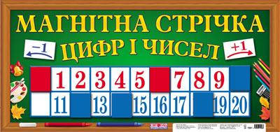 

Магнітна стрічка "Букви" Магнітна стрічка цифр і чисел
