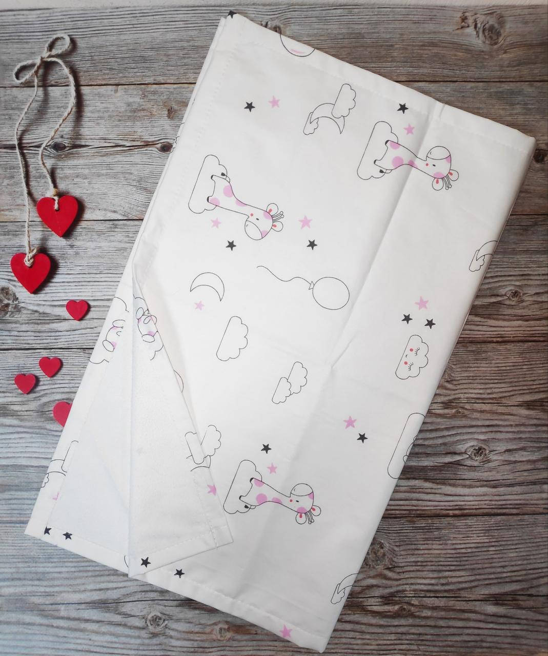 

Непромокаемая пеленка в коляску 50*60 см кроватку Польша, Белый