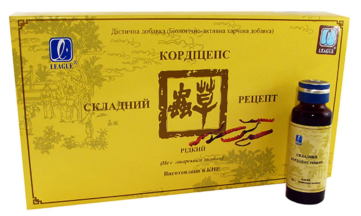 

Кордицепс сложный рецепт Ликэ. Упаковка 6 флаконов по 28 мл