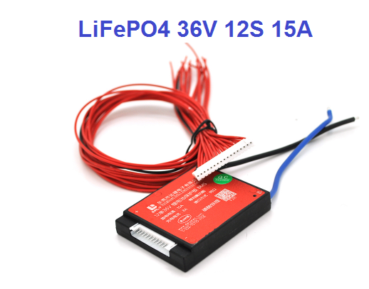 

15А 36В BMS контроллер заряд-разряд плата DaLy LiFePO4 36V 12S 15A симметрия