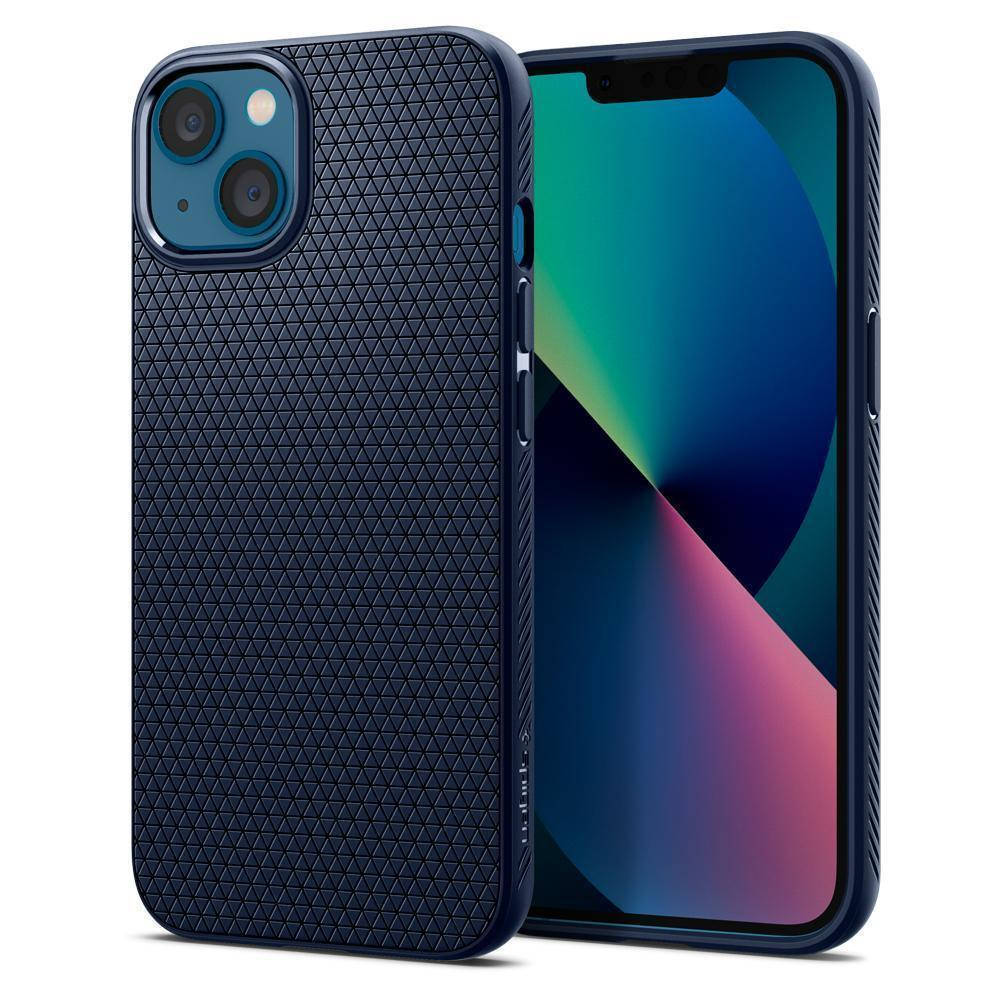 

Чехол Spigen Liquid Air для iPhone 13 Navy Blue (ACS03520), Синий