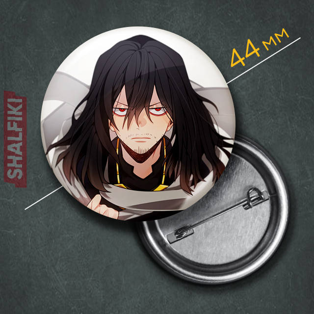 

"Шота Аизава (Моя геройская академия / My Hero Academia)" значок круглый на булавке Ø44 мм