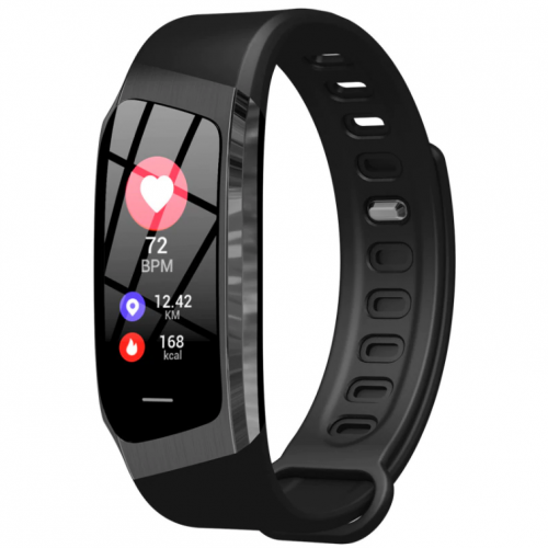 

Фитнес браслет с измерением пульса и давления Smart band E18 black