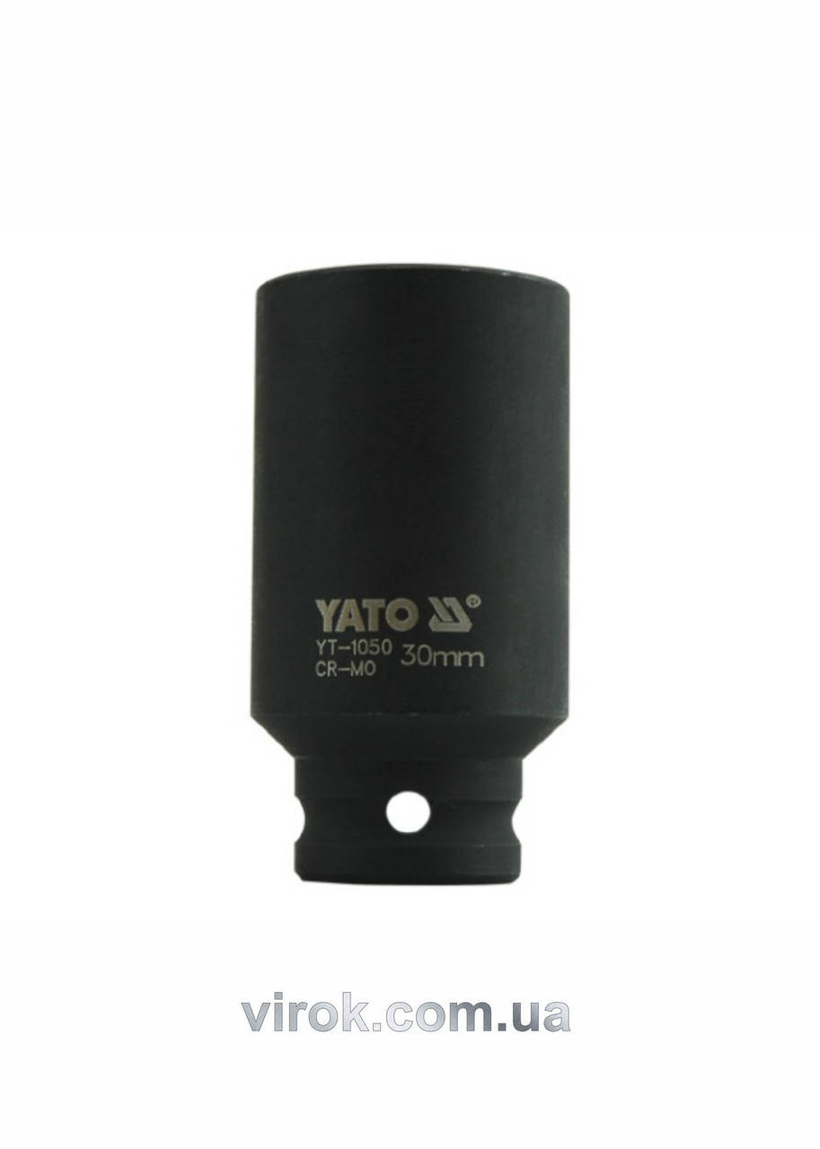 

Головка торцевая ударная шестигранная YATO 1/2" M30 х 78 мм YT-1050
