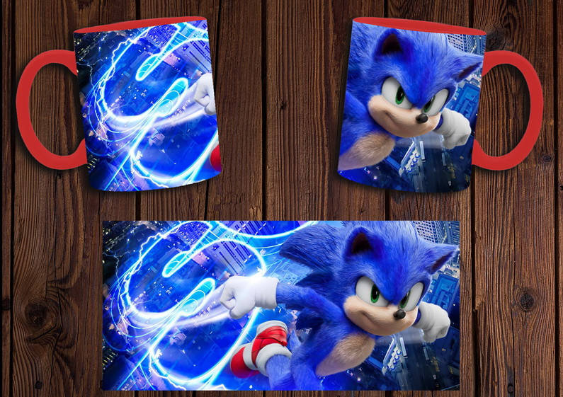 

Чашка "Sonic" / Кружка Соник №5 Красный