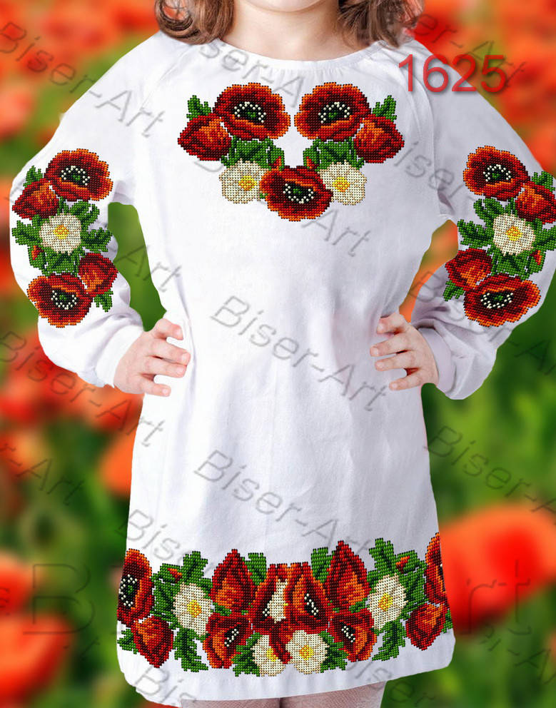 

Заготовка для вышивки детского платья 1625