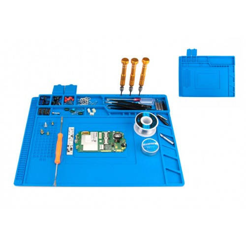 

Коврик для пайки силиконовый термостойкий 36х26см с магнитными ячейками A-400, 105749