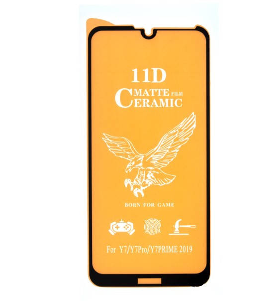 

Захисна плівка Ceramic Matte Huawei Y7 2019 Full Glue black, Черный