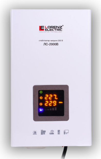 

Стабилизатор напряжения 2кВА ЛС-2000В Lorenz Electric, вертикальный для котолов