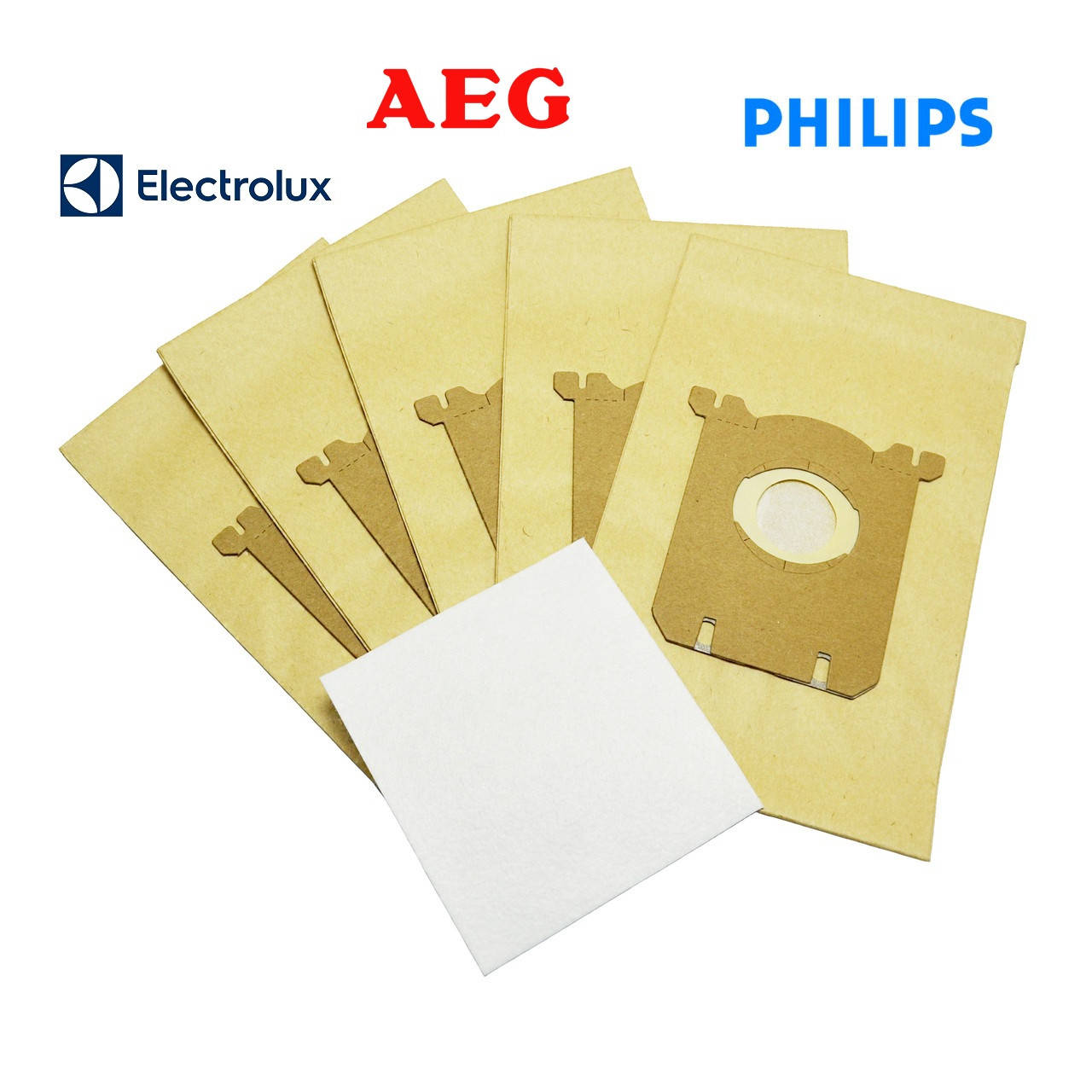 

Одноразовые бумажные мешки для пылесоса Philips Electrolux TORNADO AEG FC90., FC91.., FC84.