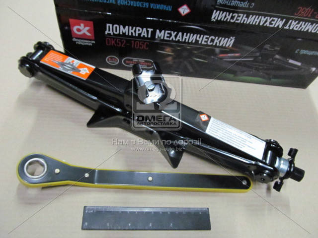 

Домкрат механический 1,5т. 104/385мм. трещетка <ДК>