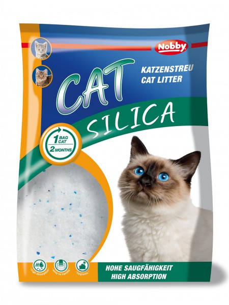 

Силикагелевый наполнитель Silica Cat Nobby 5л-2,25кг