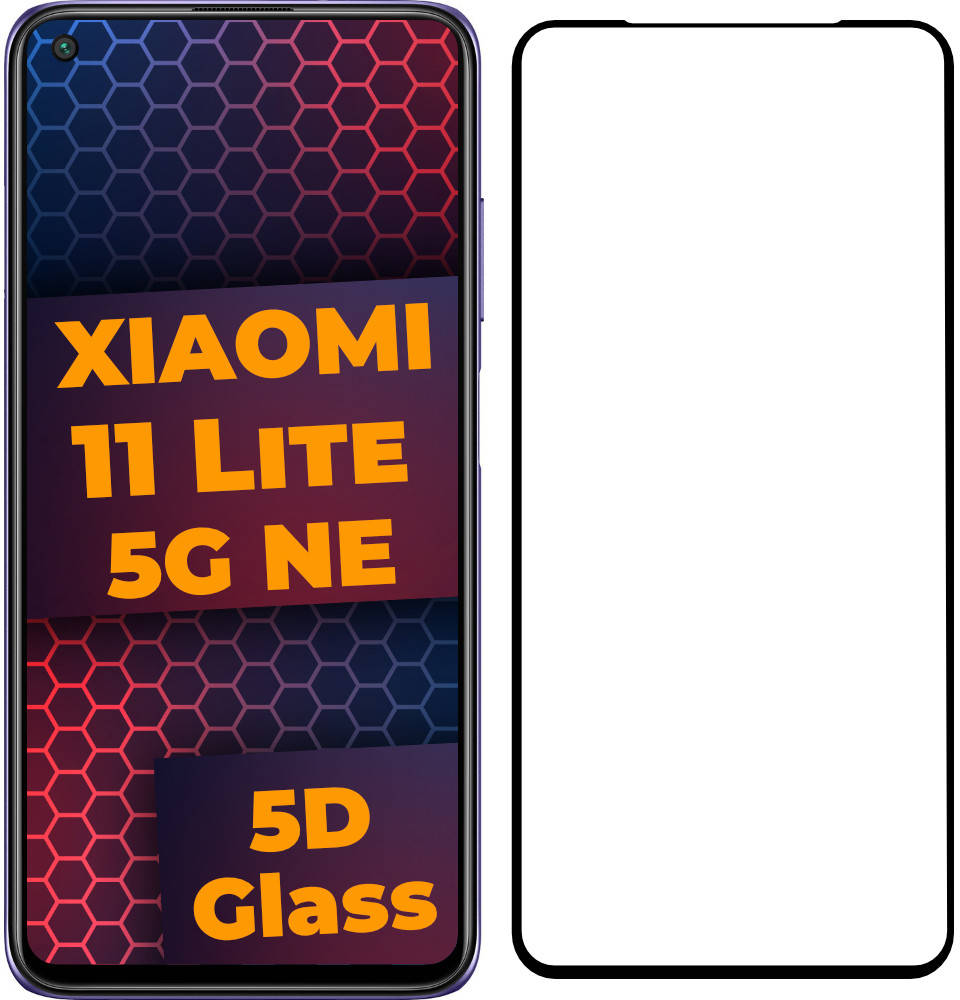 

5D стекло Xiaomi 11 Lite 5G NE (Защитное Full Glue)