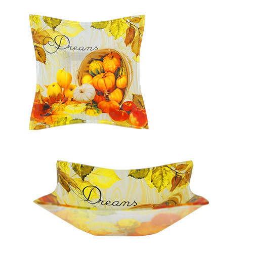 

Салатник квадратный SNT Тыква 384-Т 15.5х15.5 см, Желтый