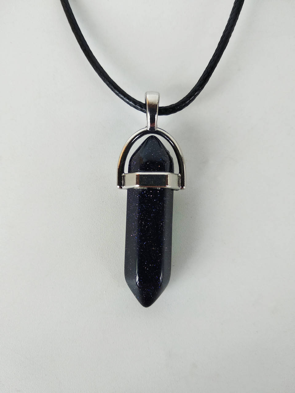 

Подвеска " Кристалл " на шнурке, натуральный камень авантюрин