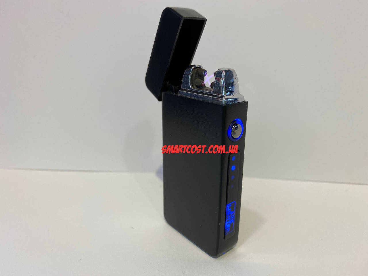 

USB электроимпульсная электро аккумуляторная зажигалка вечная черная ЮСБ запальничка