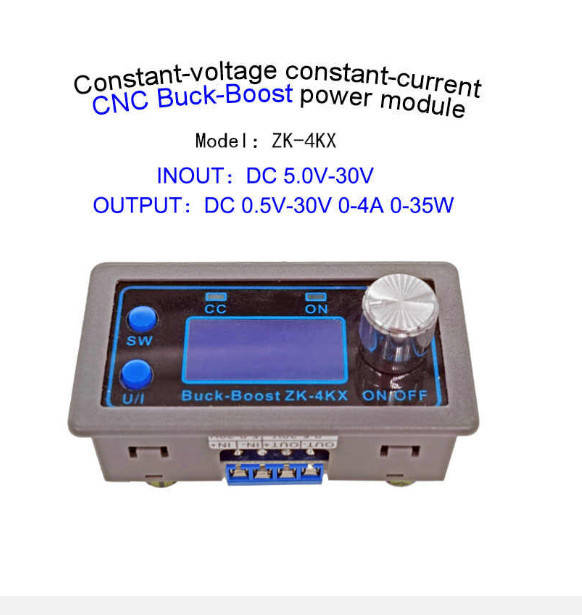 

ZK-4KX DC-DC понижающий/повышающий преобразователь CC | CV 0,5-30V 4A
