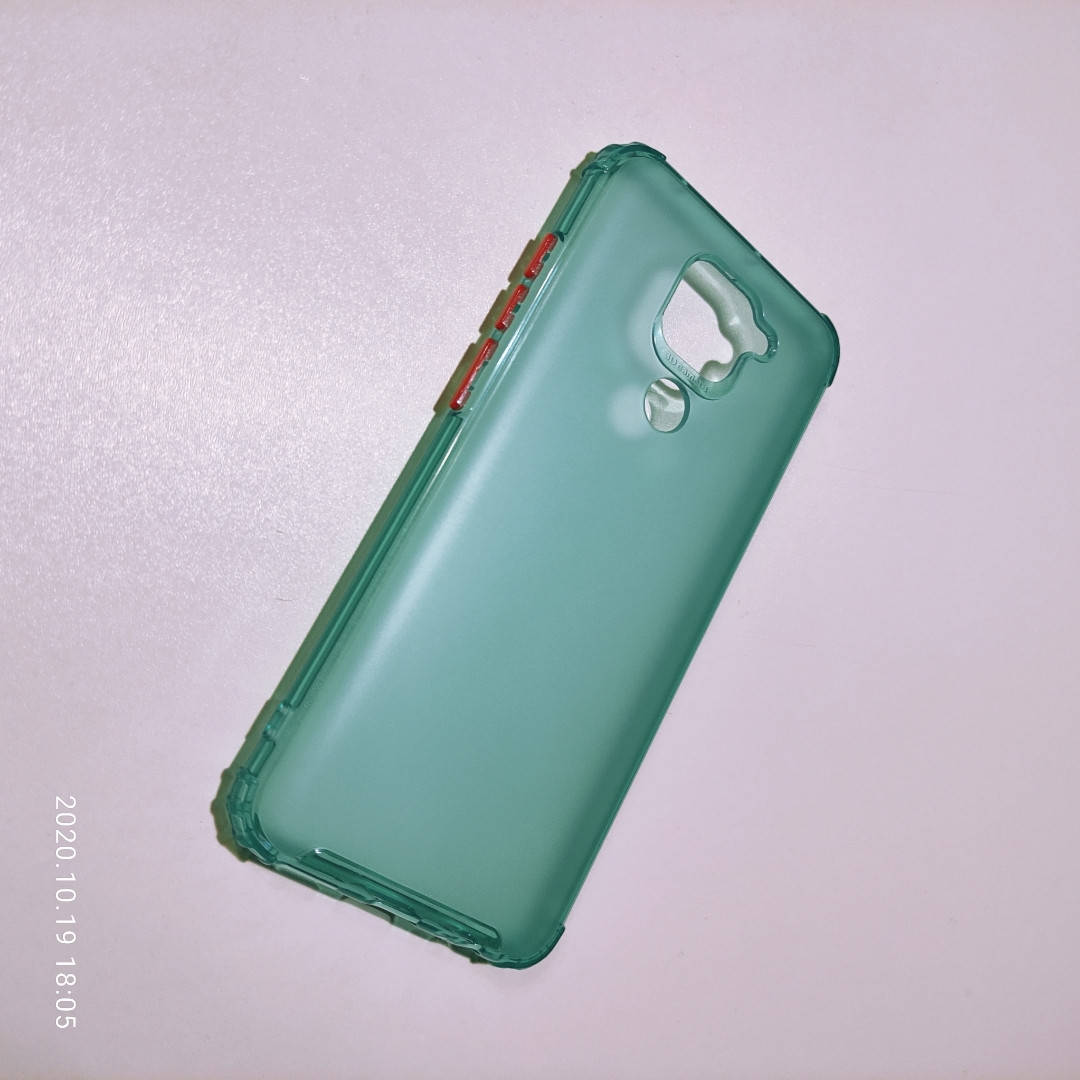 

Силиконовый противоударный чехол AirBagColor ЗЕЛЕНЫЙ для Xiaomi Redmi Note 9, Зелёный