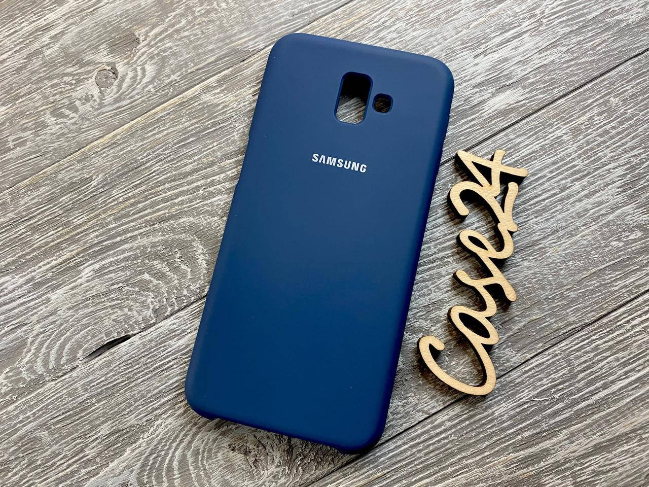 

Чехол Soft touch для Samsung Galaxy J6 Plus 2018 (8 цветов) синий