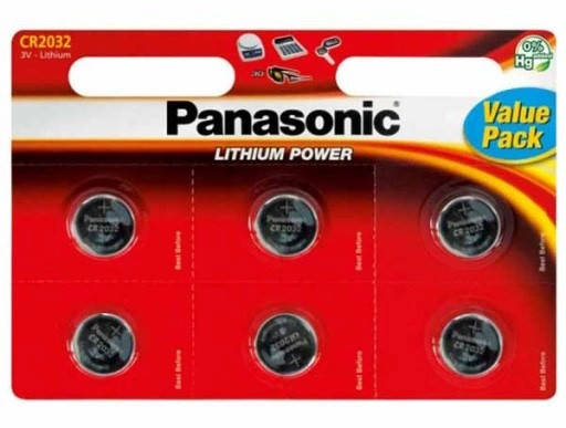 

Батарейки "Panasonic" CR-2032 таблетка Lithium 3V 6штук блістер. Ціна вказана за 1 шт